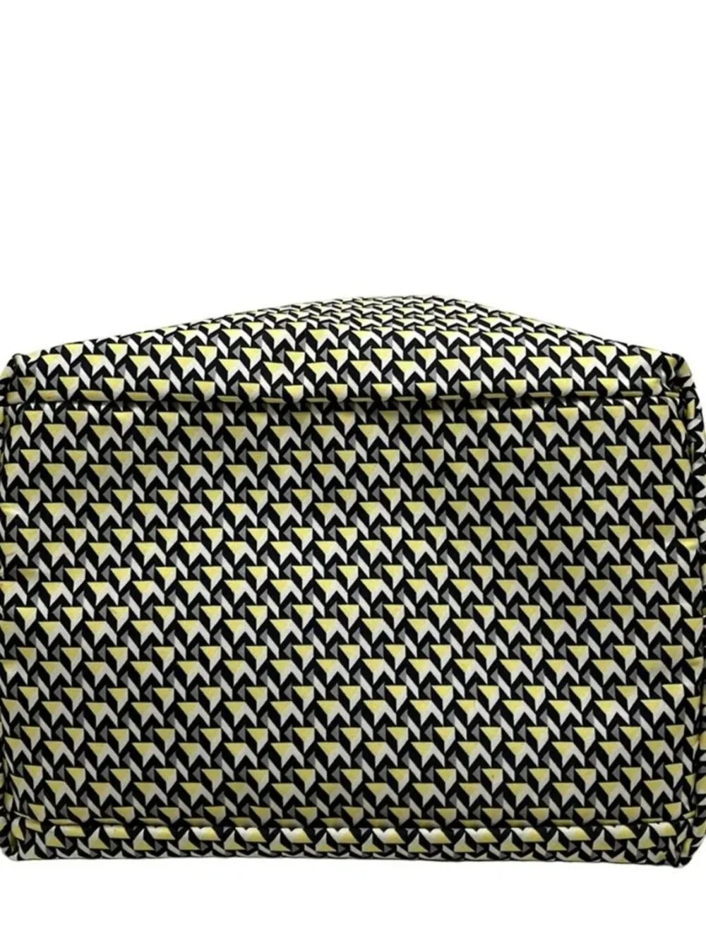 ROBERTA PIERI Black Yellow Multi Nylon Leather Handbag